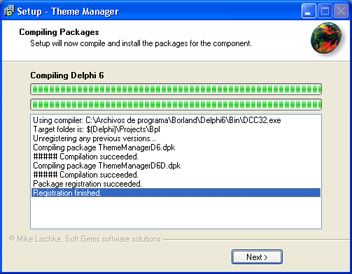Instalar componentes Delphi - Package registration succeeded
